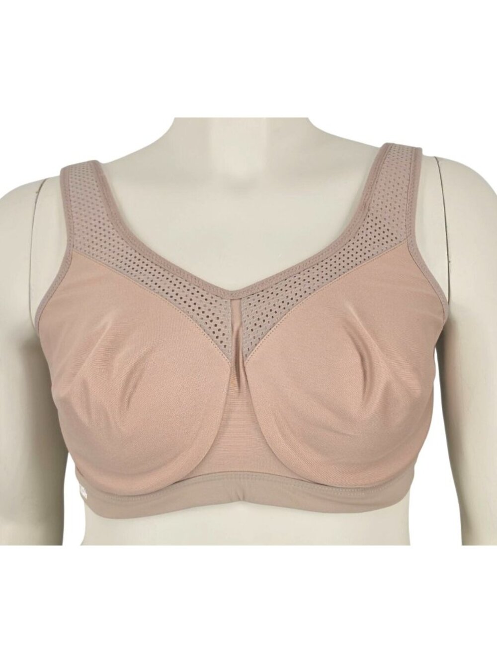 Women's Glamorise Sport High Impact Underwire Sports Bra 9066 Cafe Nude 38DD